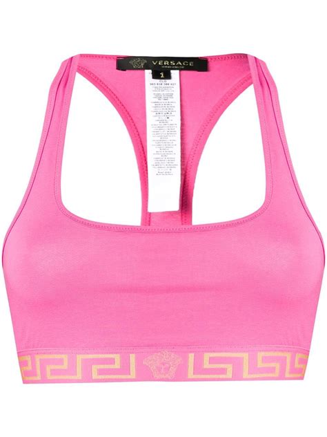 versace sports bra pink